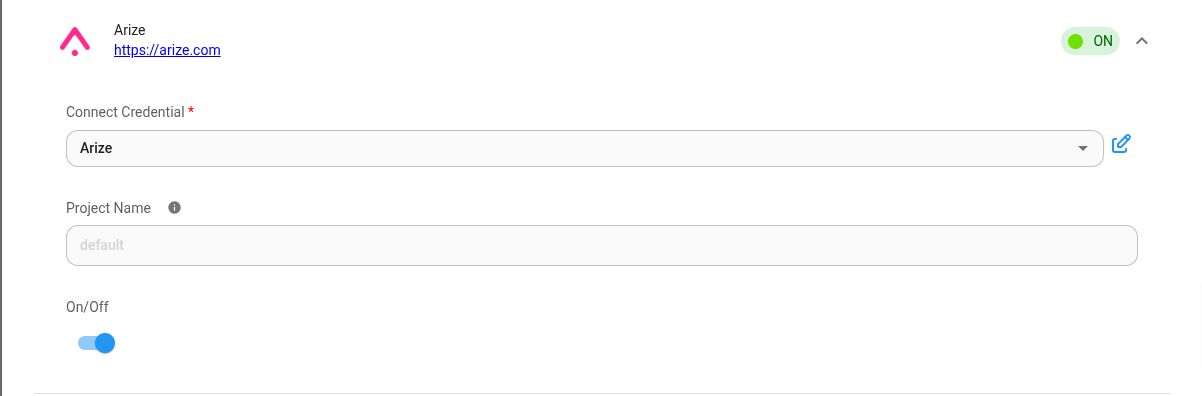 Screenshot of analytics providers enabled